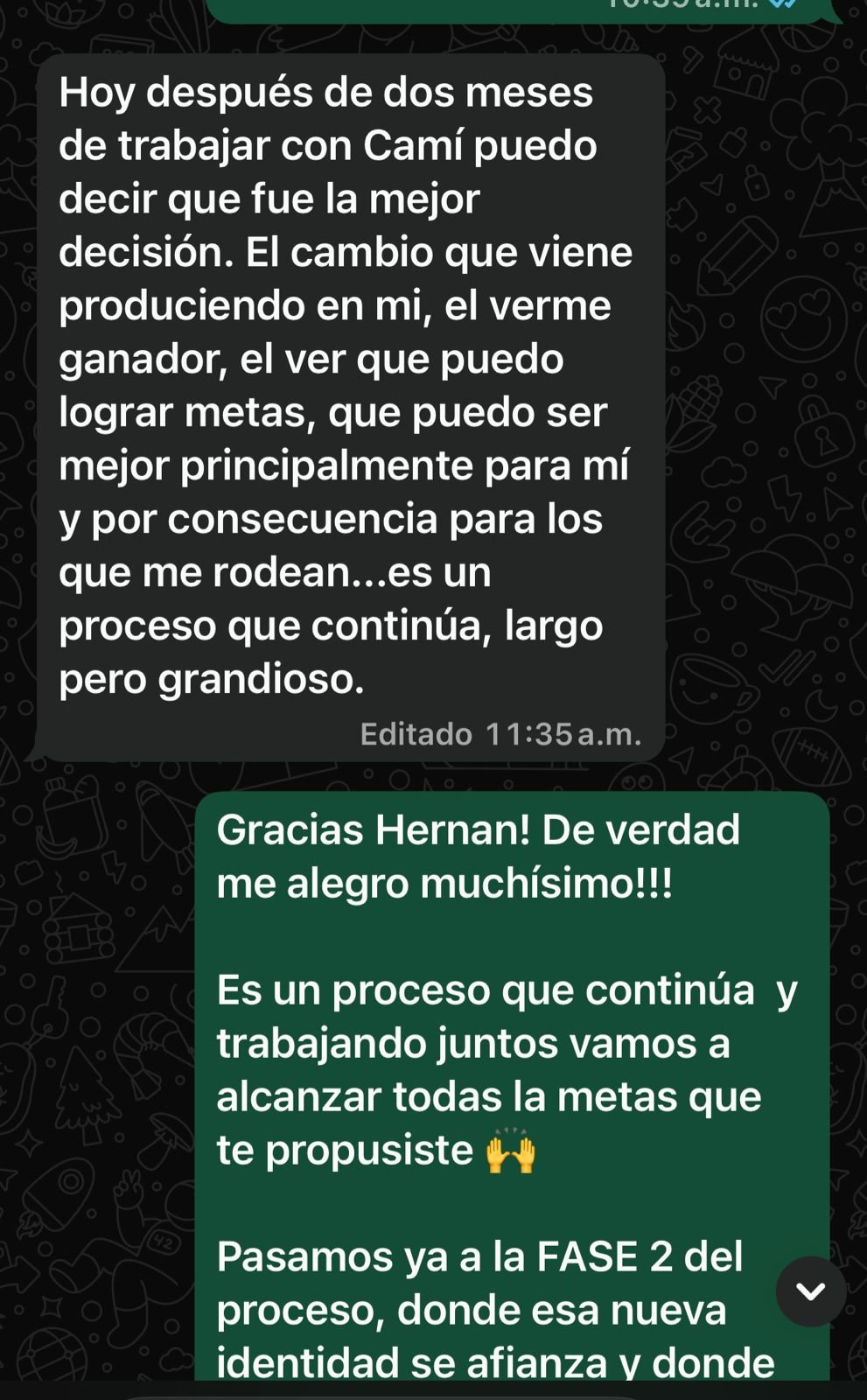 Resultados del programa Ve Hacia Tu Libertad